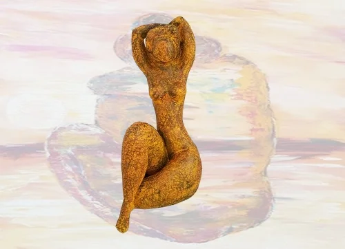 sculpture une femme yollow de Annie DUVERGER