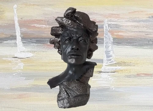 sculpture tête de yvan de Annie DUVERGER